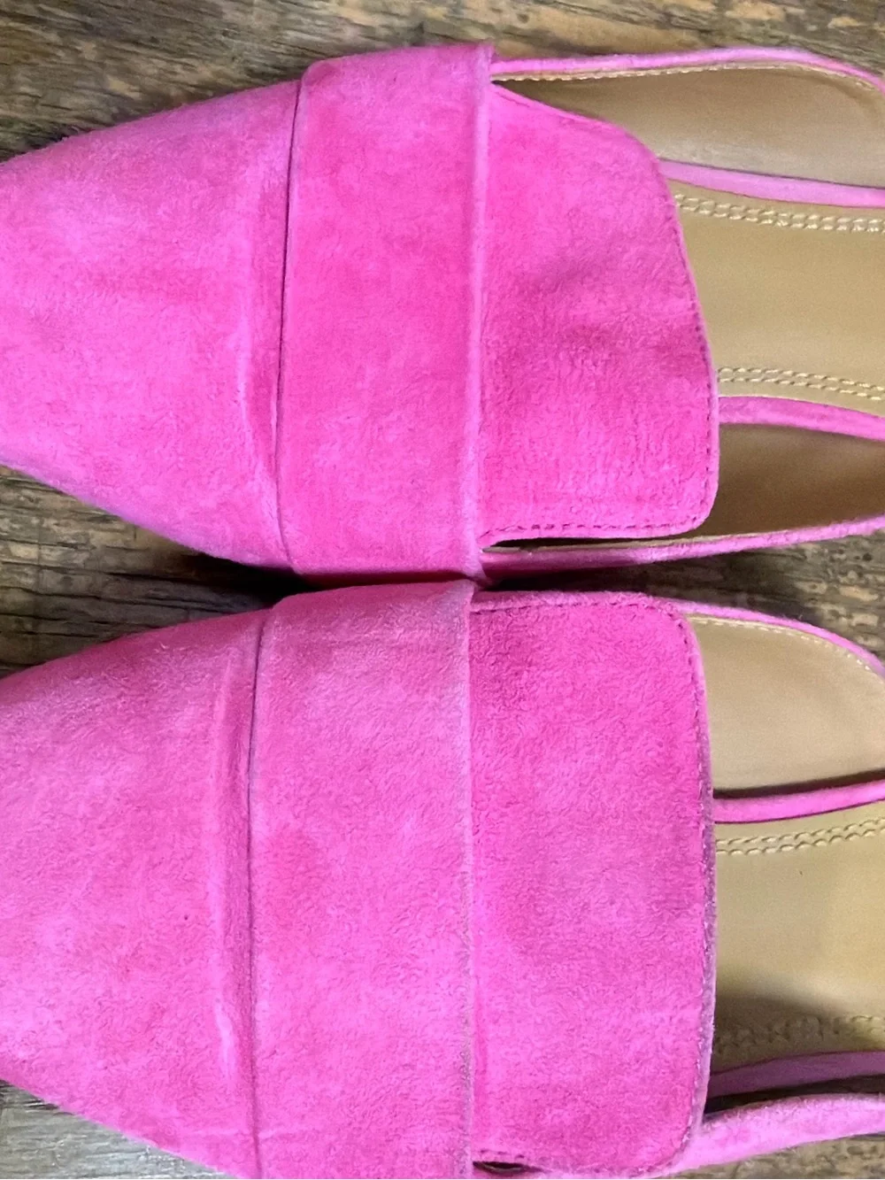 Tory Burch Rosalind Mule Lancaster Suede Crazy Pink Slides Shoes Womens 8.5